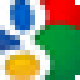 Google favicon (enlarged to 80 x 80 pixels)